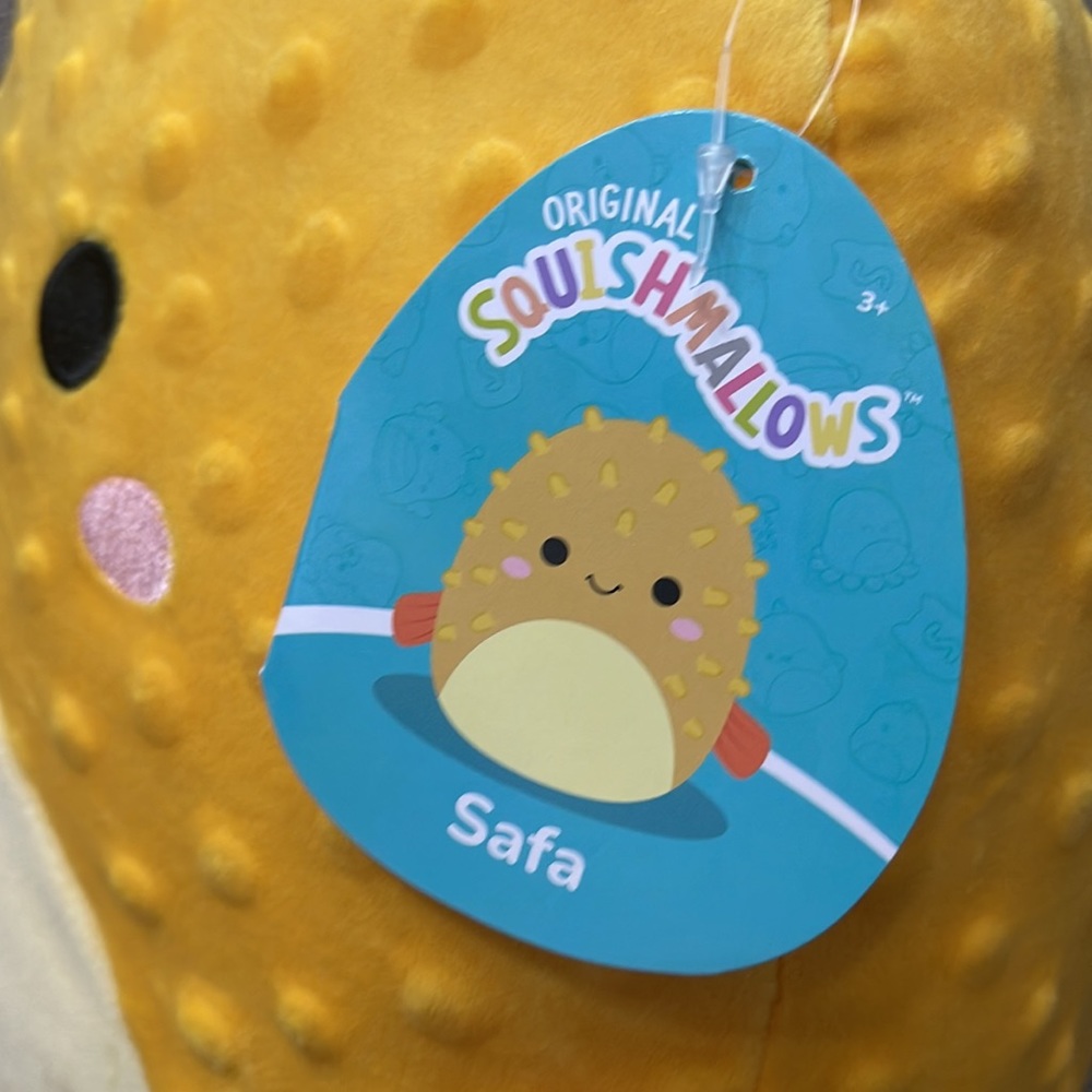 NWT 11” Safa the Yellow Puffer Fish Squishmallow - Picture 3 of 7